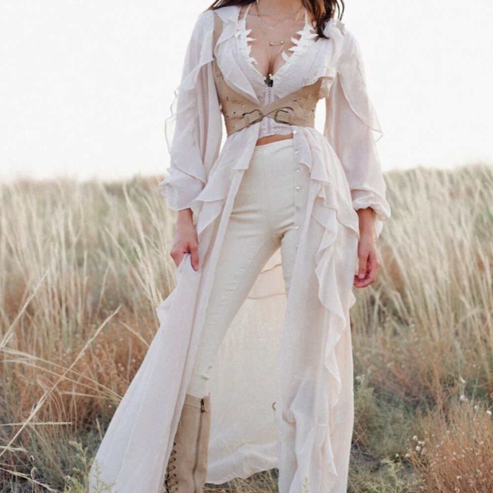 Twyla Dress in Ecru